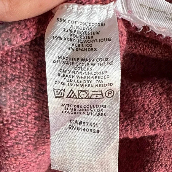 LOFT Shirttail Cowlneck Poncho Sweater Size Medium - Picture 7 of 7